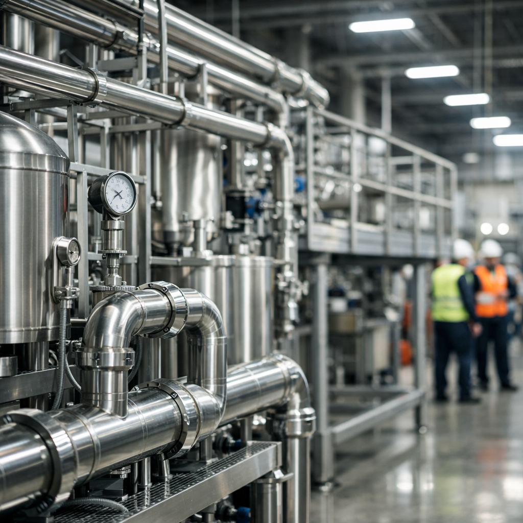 Produtos em aço inox - Instalações